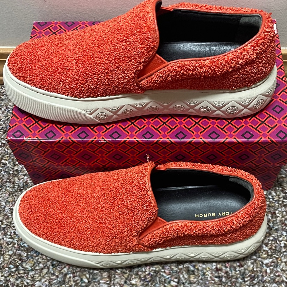 Tory Burch Orange Terry Slip-On - Picture 5 of 5